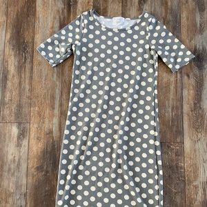 Polka dot slim fit dress